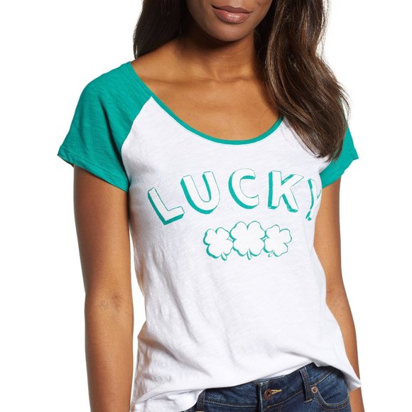 Lucky Brand Colorblock Baseball T-Shirt - Picture 2 of 8